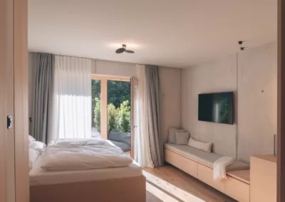 Hotel, Doppelzimmer, Designzimmer, Holz und Beton, Ästhet