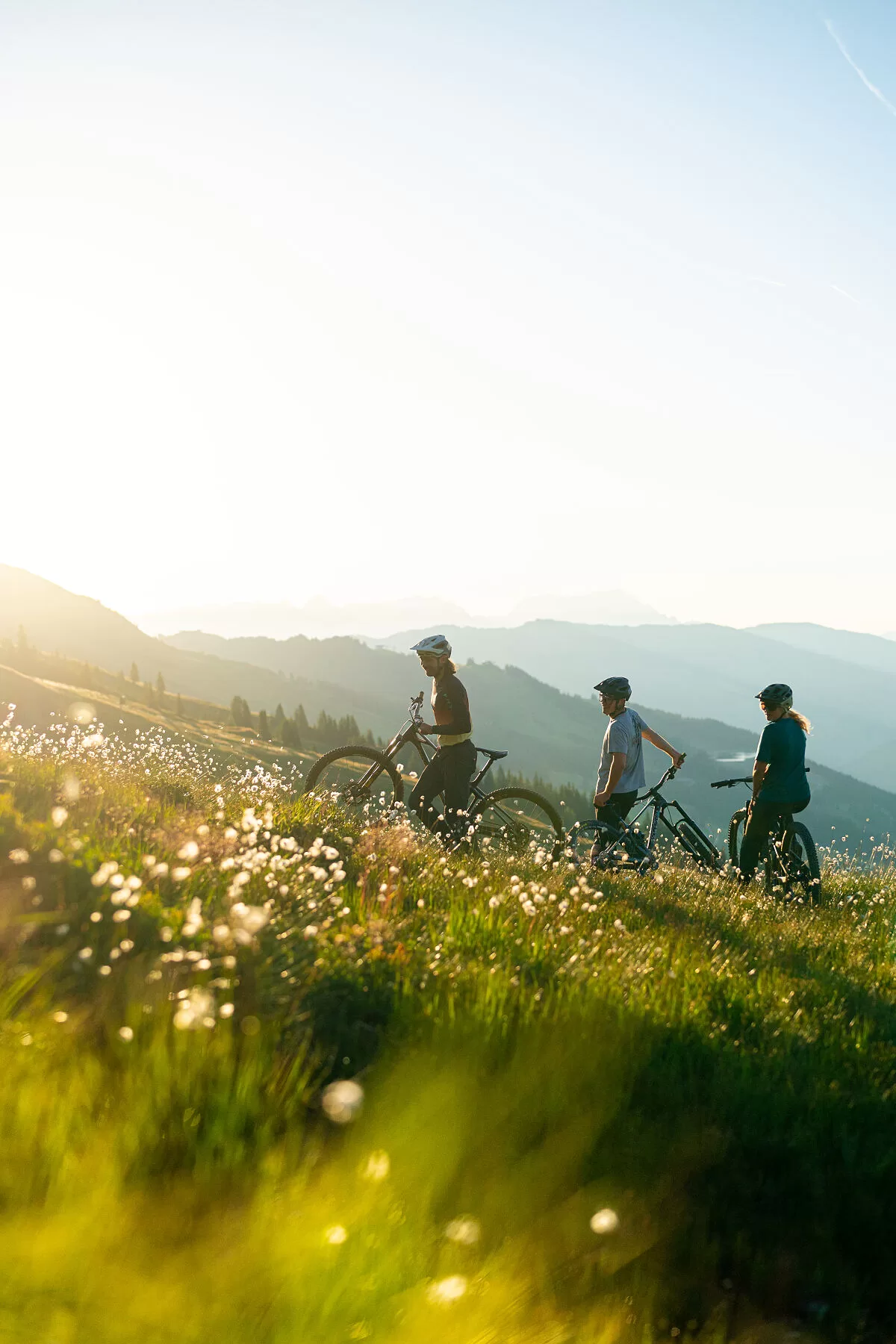Radfahren im größten Bikeparadies Österreichs. Nutze die gratis Jockercard um die Gipfel zu genießen und entspanne im Hotel Haus Jausern in Saalbach