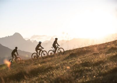 Bikepark, Sommer im Glemmtal, Urlaub in den Bergen, Saalbach mountainbiken