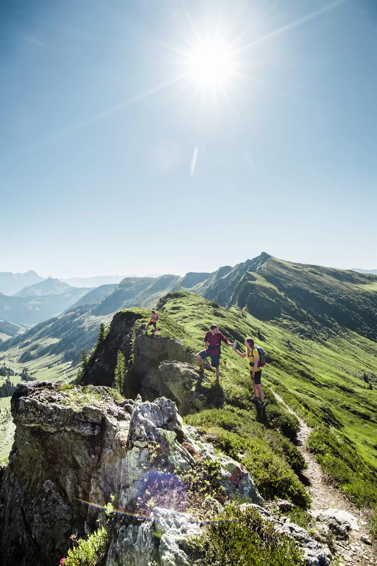 Wandern, Sommer im Glemmtal, Urlaub in den Bergen, Saalbach Wanderwege, Wandererlebnis und Gipfelzauber