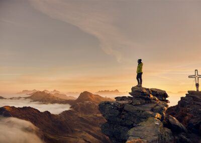 Wandern in Saalbach, Sonnenaufgangswanderung, Tristkogel, Sommerurlaub in den Bergen