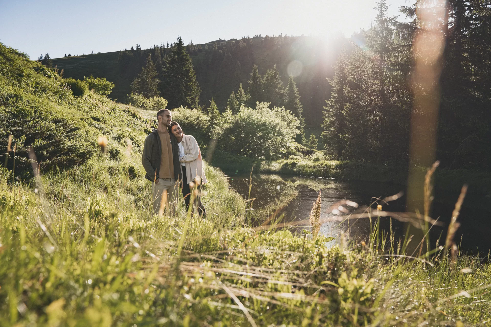 HausJausern_Wandern_sunrise Wandern in den Bergen, Saalbach wandern, Haus Jausern Erlebnisse, Sonnenaufgang in den Bergen, Aktivurlaub